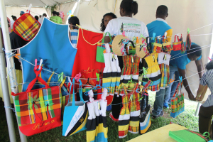 Local craft on display at Vieux Fort last Sunday.