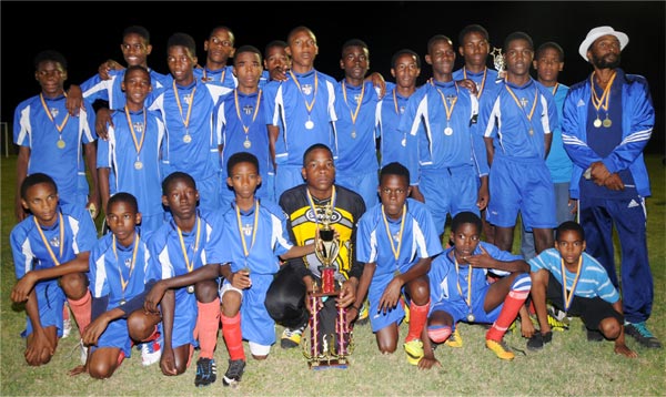 Picture moment for SLFA Inter District Under - 15 Champions Vieux Fort North.