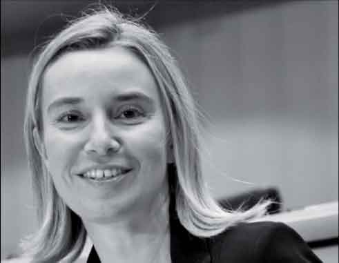 Image of EU High Representative for Foreign Affairs and Security Policy Federica Mogherini