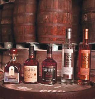 Some of the products from St. Lucia Distillers.