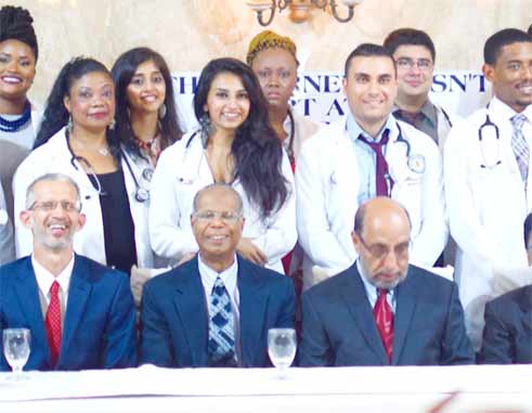 The medical students with special invitees and faculty members