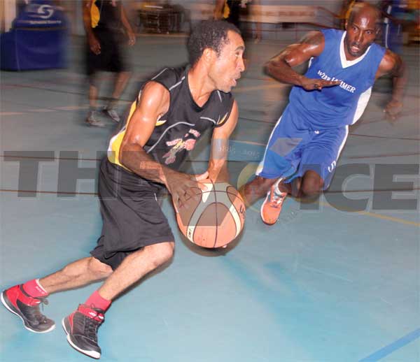 Renwick Kim Henry in action against Windjammer Landing on Wednesday evening. (Photo: Anthony De Beauville)
