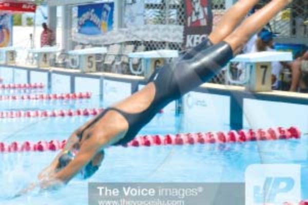 Sharks representative swimmer Katie Kyle top the girl’s 11-13 category with a whooping 97 points..(PHOTO: Anthony De Beauville)