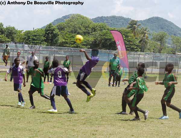 Roseau Valley Under-13’s continue their dominance against VSADC (Photo Anthony De Beauville)