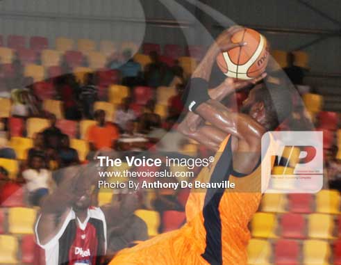 Image: Ron Dumurville one of the players from Castries playing in the SCBL. [PHOTO: Anthony De Beauville]