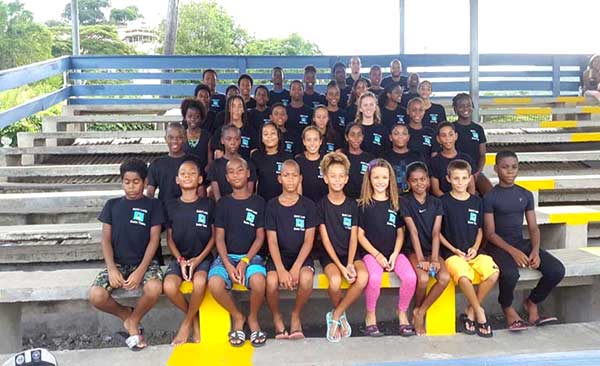 Image: The St. Lucia swim team