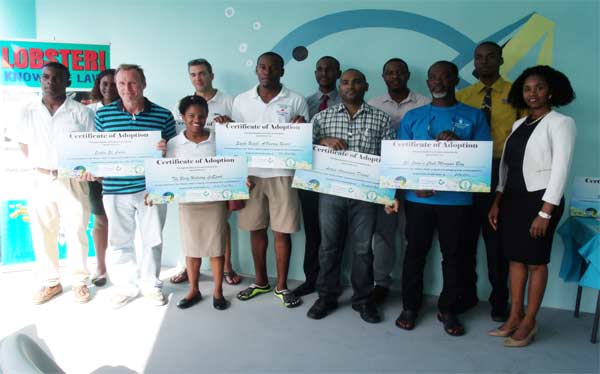 Image: Six dive shops affiliated with hotel properties in Saint Lucia received an “Adopt a Reef” certificate in recognition of their willingness to be trained to support reef monitoring activity along the island’s coast.