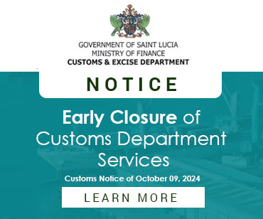 Customs notice of early closure. Tap/click here for details.