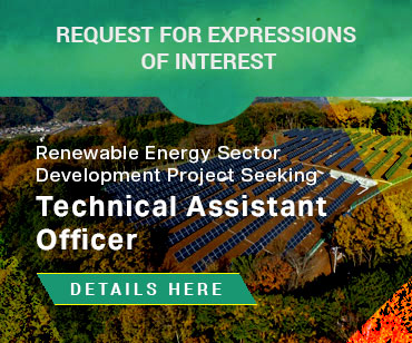 Renewable Energy Sector Development Project is seeking Technical Assistant Officer. Tap/click here for details.