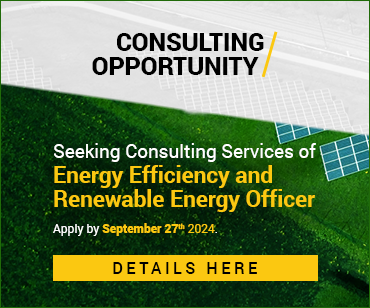 Seeking consulting services of an Energy Efficiancy and Renewable Energy Officer. Tap/click here for details.