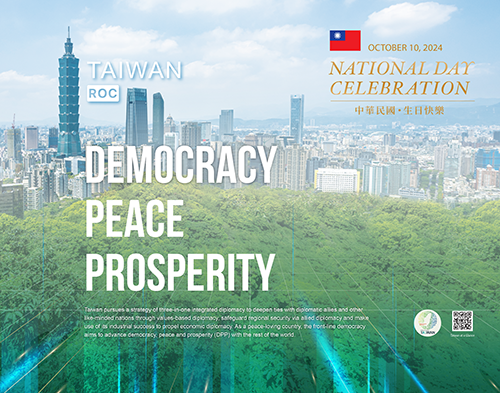 Taiwan-Democracy, Peace, Prosperity