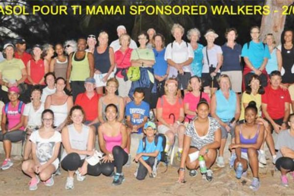 Image: Participants in a previous sponsored walk.