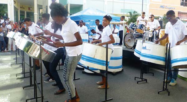 Image: Laborie Steel Orchestra enjoys performance at Artists Market