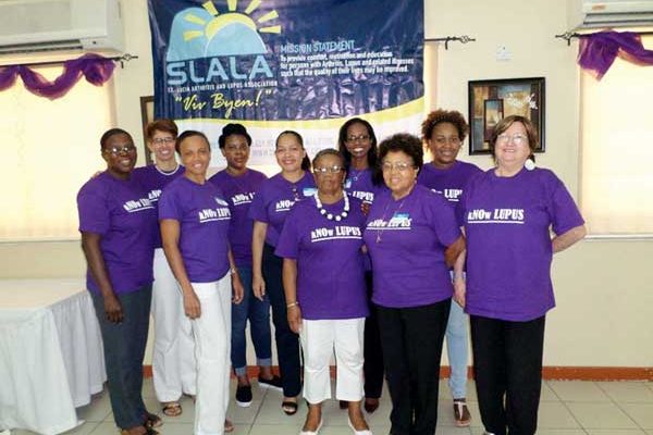 Image: Those in the front line in the fight against Lupus