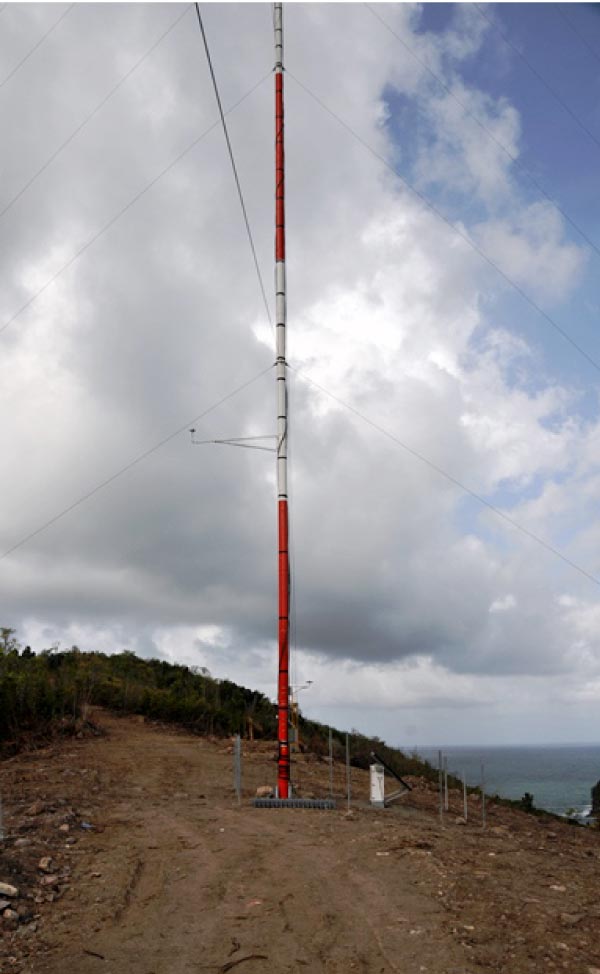 Image: Wind tower at Dennery