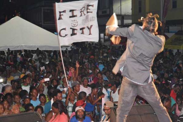 img: Islah Man performing at Carnival Vavalry on the William Peter Boulevard last Sunday.