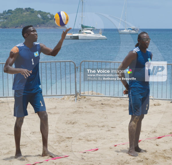 imageL (L-R) the St. Lucia pair of Julian Biscette and Joseph Clercent (Photo Anthony De Beauville)