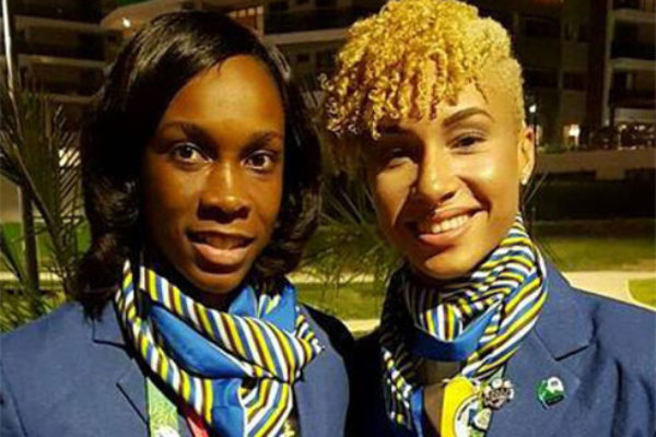 (L-R) High Jumpers Levern Spencer and JeannelleScheper set to compete at the Games next week.