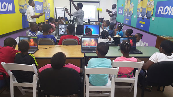 img: Participants at the Barbados “IT for Teens Summer Program”