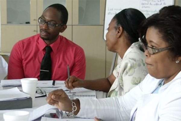 Image: Leadership training at Victoria Hospital.