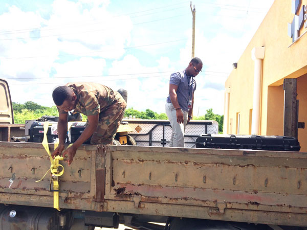 img: CDEMA’s battle boxes with equipment and field supplies for the CARICOM Disaster Relief Unit (CDRU).