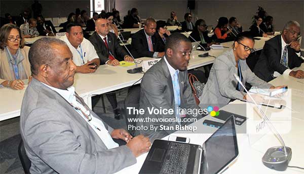 Image: CARICOM delegates are concerned about the slow pace of the Paris Agreement’s adaptation phase. [PHOTO: Stan Bishop]