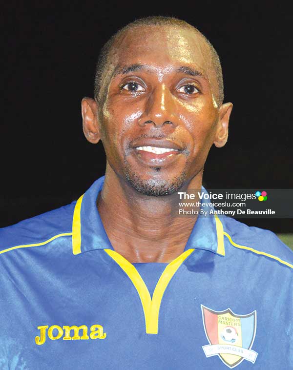 Image: Caricom Masters hat-trick goal scorer Godfrey Alfred