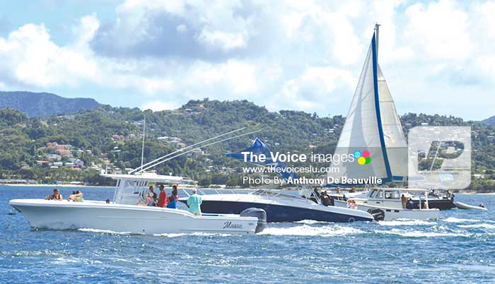 Image: Flotilla participants heading to IGY Marina. (Photo: Anthony De Beauville)