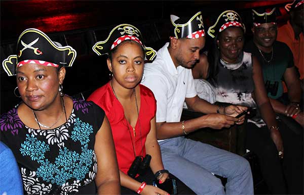 Image: The launch of Digicel’s Christmas promotion was historic as well as ‘piratic’,  meaning that the launch was held on The Pearl, a replica of the pirate ship that was used in several Hollywood movies including the popular ‘Pirates of the Caribbean’ movies.  [PHOTO by PhotoMike]