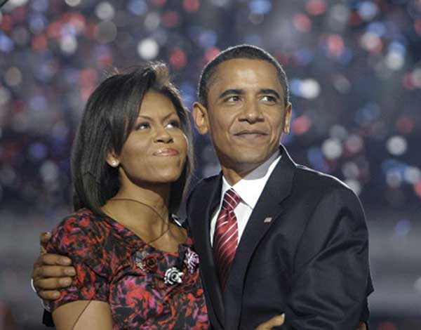 Image of the Obamas