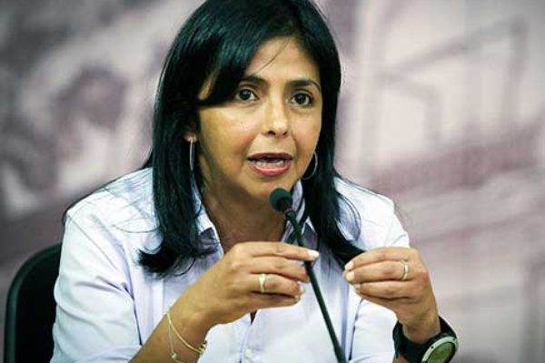 Image of Venezuela’s foreign minister, Delcy Rodriguez