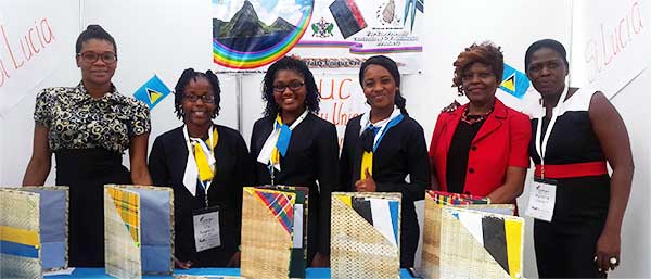 Image: Members of Choiseul Secondary’s Crafty Unique Creations in Mexico.