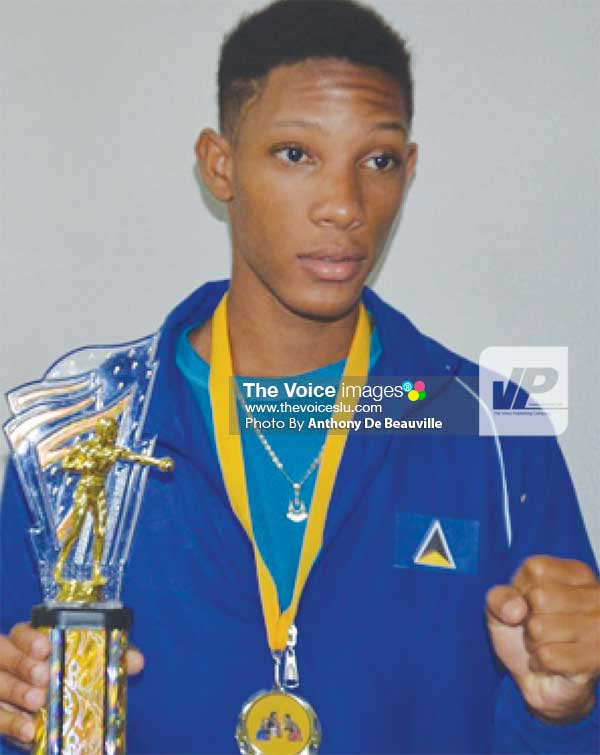 Image: Best Boxer of the Championship Omar Christopher. (Photo: Anthony De Beauville) 