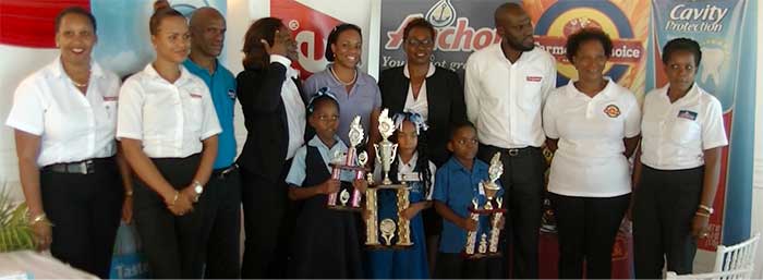 Image: The winners with teachers and sponsors representatives