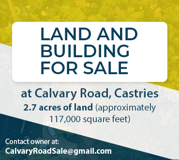 Land and building for sale  at Calvary Road, Castries. Contact owner at: CalvaryRoadSale@gmail.com.