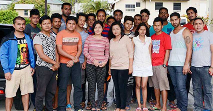 Image: Some of the students who were affected by the closure of the Academy.
