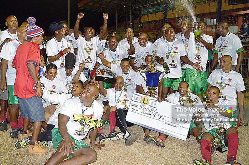 Image: VSADC celebrate after their victory. (Photo: Anthony De Beauville)