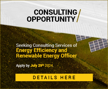 Seeking Consulting Services of Energy Efficiency and Renewable Energy Officer. Tap/click here for details.