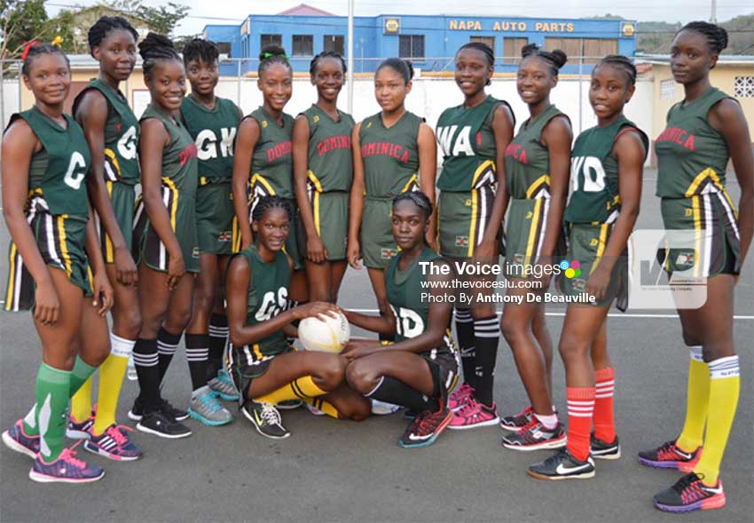 Image: Dominica National Under–16 netball team.   (PHOTO: Anthony De Beauville)   