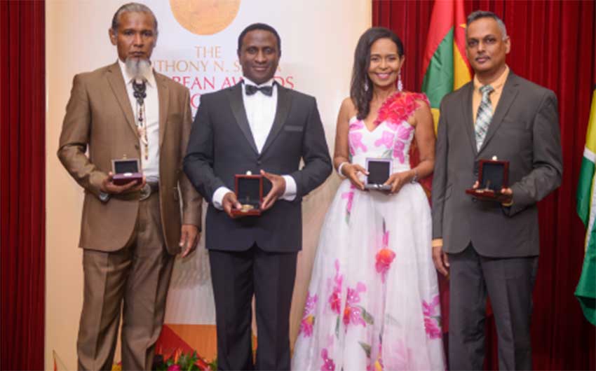 Image: Shadel Nyack Compton (second from right) with the other awardees.