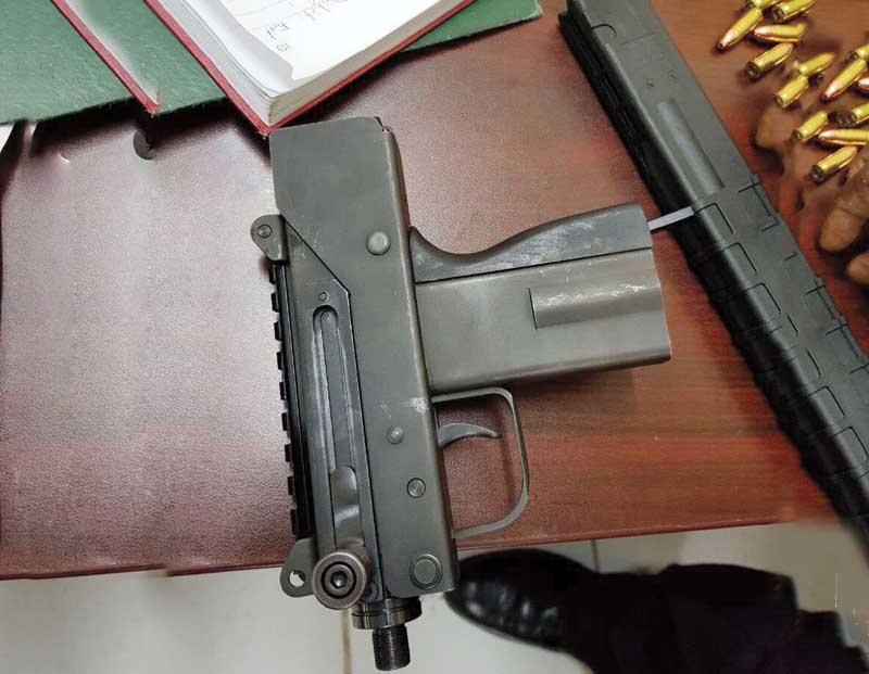 Image: A firearm seized by police last week. [PHOTO: PhotoMike]
