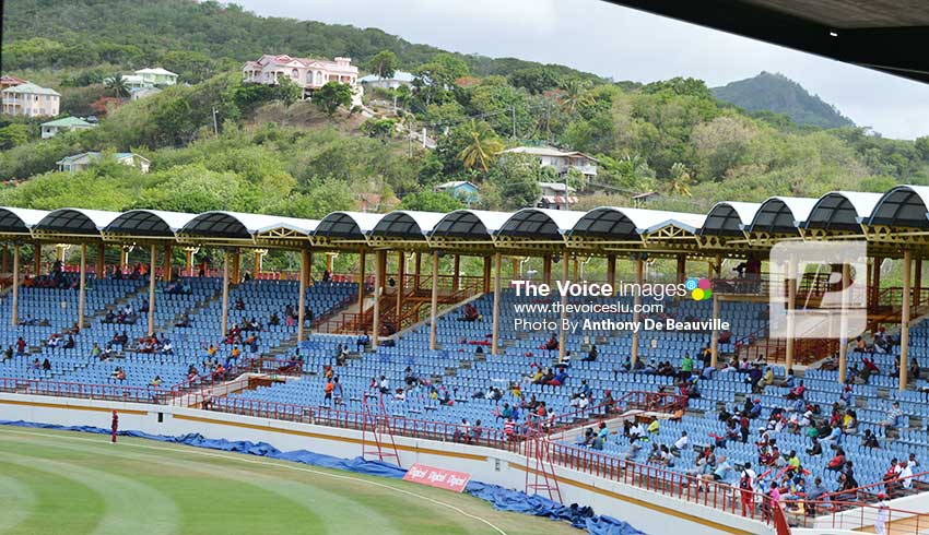 Image: Cricket lovers at the game on Sunday. (Photo: Anthony De Beauville)