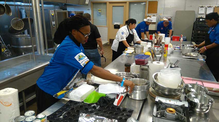 Image: Sandals and Saint Lucia chefs at the recently-concluded Taste of the Caribbean culinary competition in Miami.