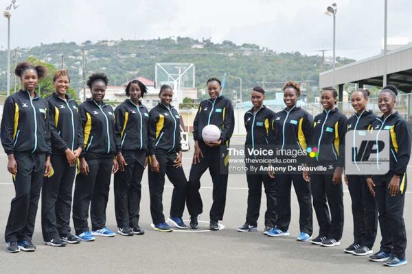 Image: Team Saint Lucia is currently in Grenada for the OECS Under-23 Netball Championships. (Photo: Anthony De Beauville)