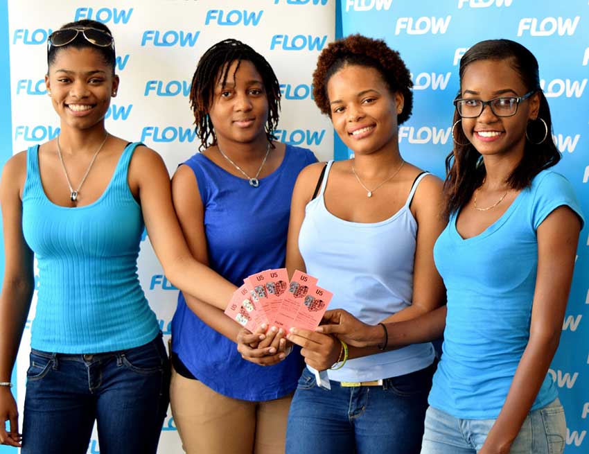 Image: D’Andree Agdomar, Kaylina Mondesir and friends were winners with Flow Endless Everything Summer.