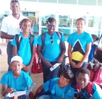 Image: Team Saint Lucia currently in Trinidad and Tobago. (Photo: SLTA)