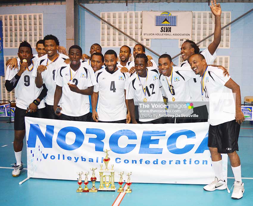 Image: Team Saint Lucia celebrates their big victory. (Photo: Anthony De Beauville)