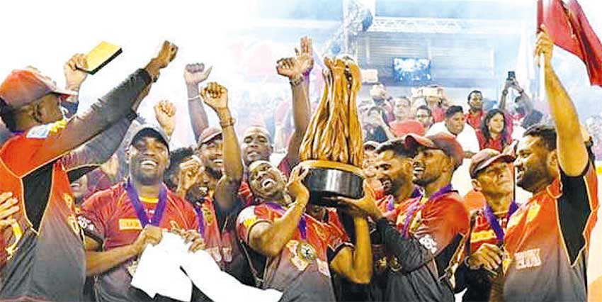 Image of CPL Champions, Trinbago Knight Riders celebrate. (PHOTO: CPL)