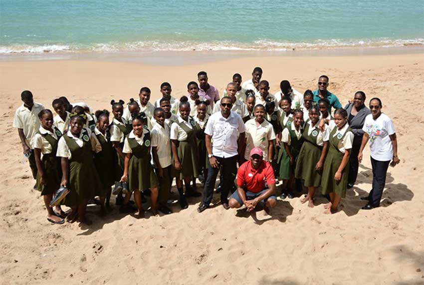 Image: Ciceron Secondary School students at Sandals Regency Golf Resort and Spa as part of ICC activities.