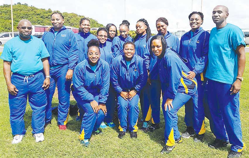 Image: Saint Lucia’s team for Women’s Continental Championship in Canada. (PHOTO: TJ)